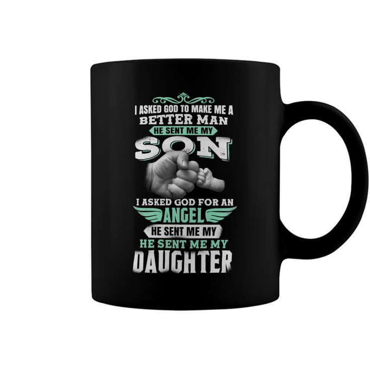 Father Grandpa Father Son And Daughter 87 Family Dad Coffee Mug