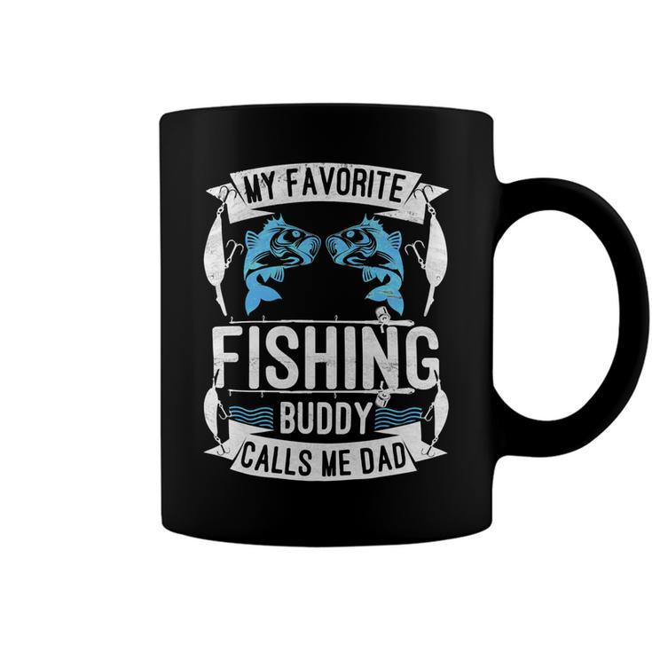 Father Grandpa My Favorite Fishing Buddy Calls Me Dad504 Family Dad Coffee Mug