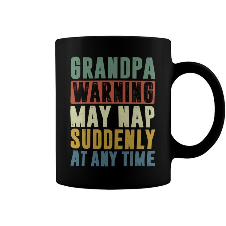 Father Grandpa Warning May Nap Suddenly 86 Family Dad Coffee Mug