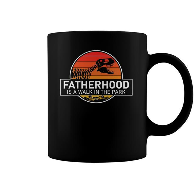 Fatherhood Is A Walk In The Park Funny Coffee Mug