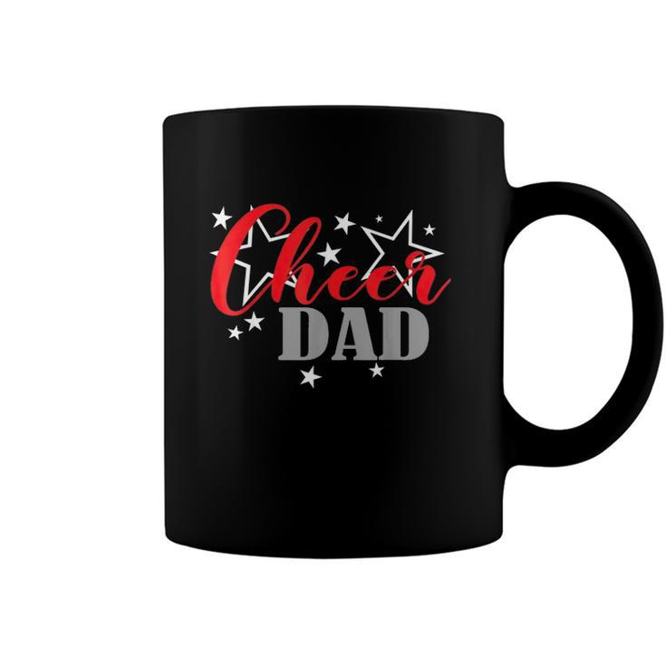 Fathers Day Cheerleader Proud Cheer Dad Supporter Coffee Mug