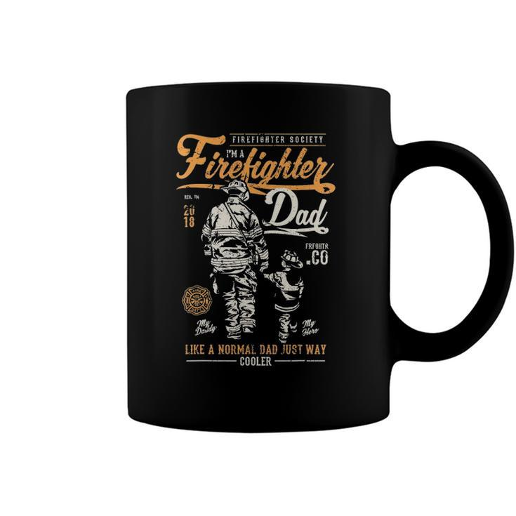 Fathers Day Firefighter Retro Fireman Gifts Coffee Mug