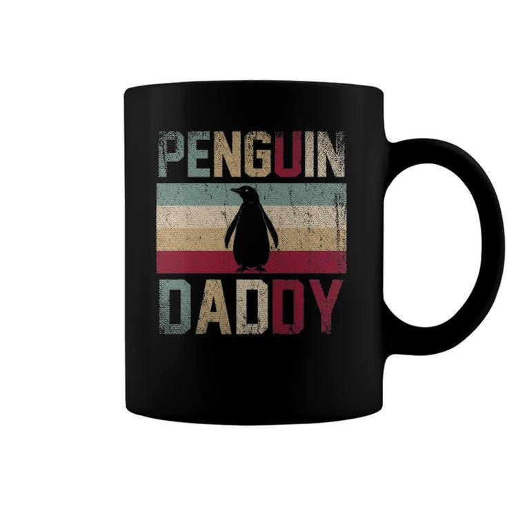 Fathers Day Gift Idea Animal Lover Dad Retro Penguin Coffee Mug
