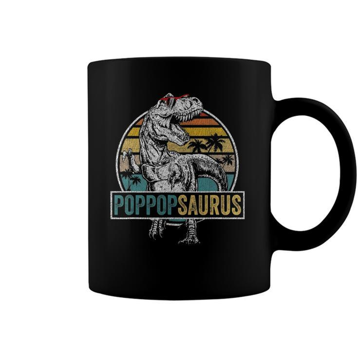 Fathers Day Poppopsaurusrex Dinosaur Funny Poppopsaurus Coffee Mug