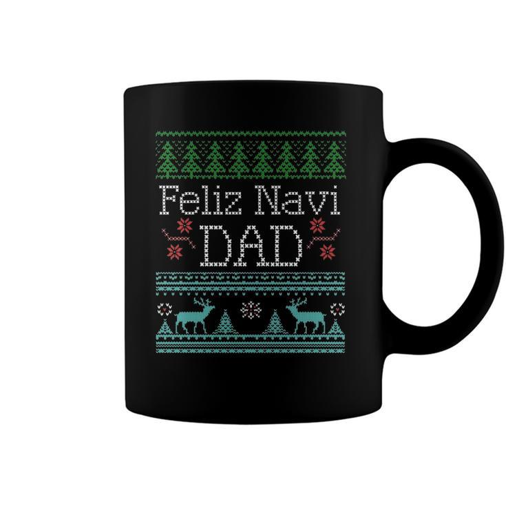 Feliz Navi Dad Ugly Christmas  Design Multic Classic Coffee Mug
