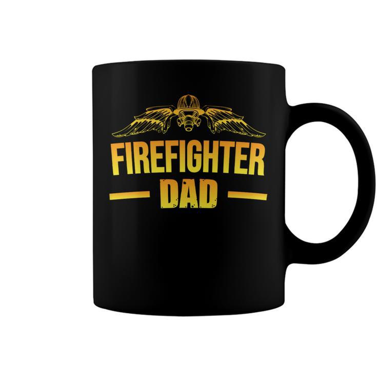 Firefighter Dad Fathers Day Gift Idea For Fireman Dad Coffee Mug