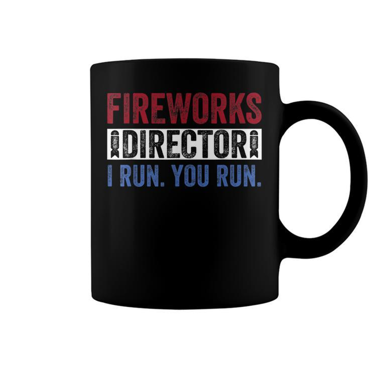 Fireworks Director  Funny 4Th Of July Red White & Blue  Coffee Mug