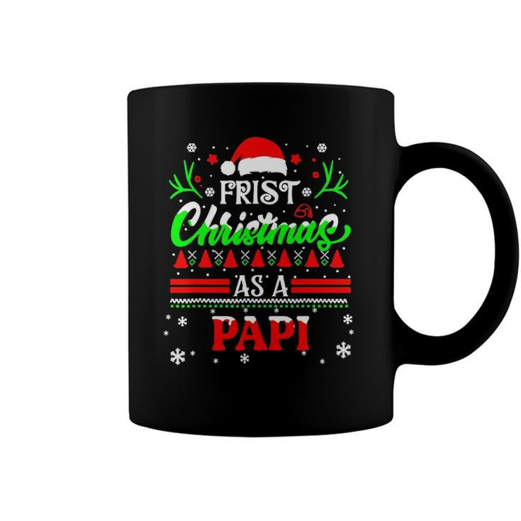 First Christmas As A Papi Coffee Mug