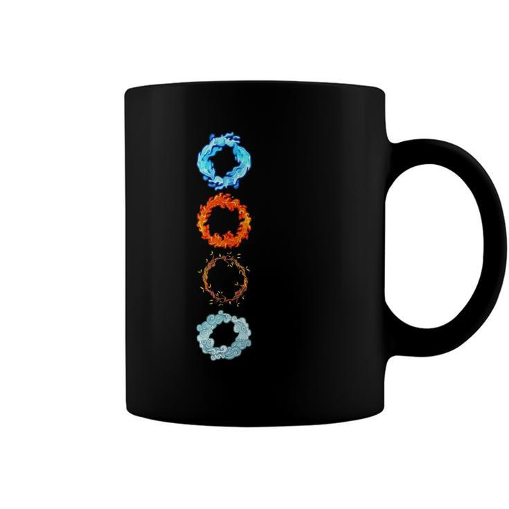 Four Elements Air Earth Fire Water Ancient Alchemy Symbols Coffee Mug