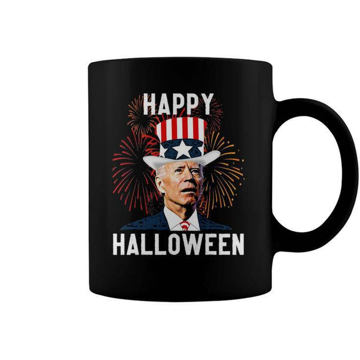 Funny Anti Biden Joe Biden Happy Halloween For Fourth Of July Coffee Mug