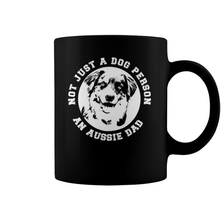 Funny Aussie Dad Australian Shepherd Dog Dad Fathers Day Coffee Mug