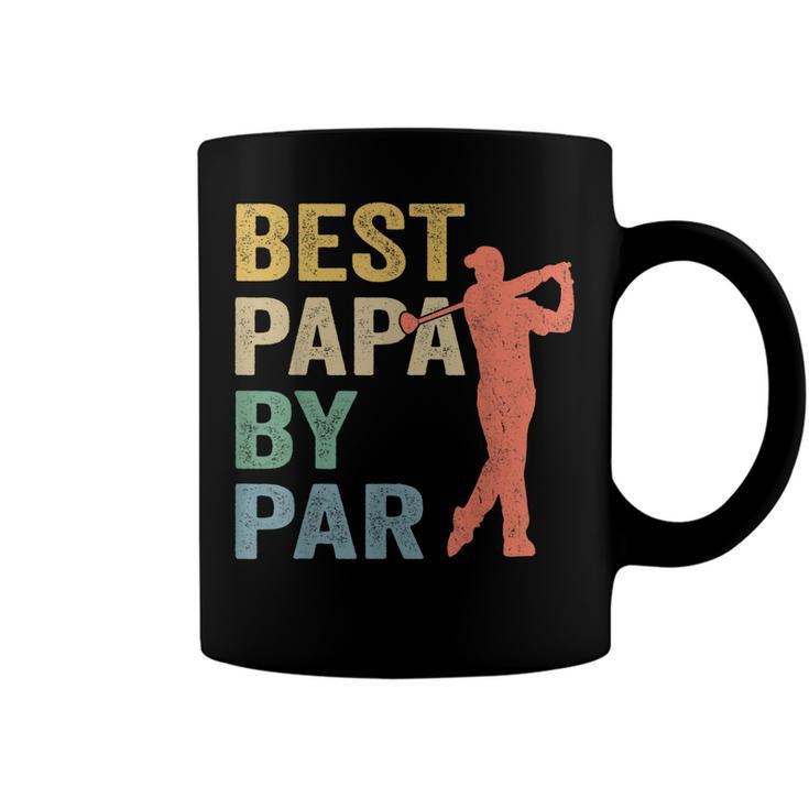 Funny Best Papa By Par Fathers Day Golf  Gift Grandpa  Coffee Mug