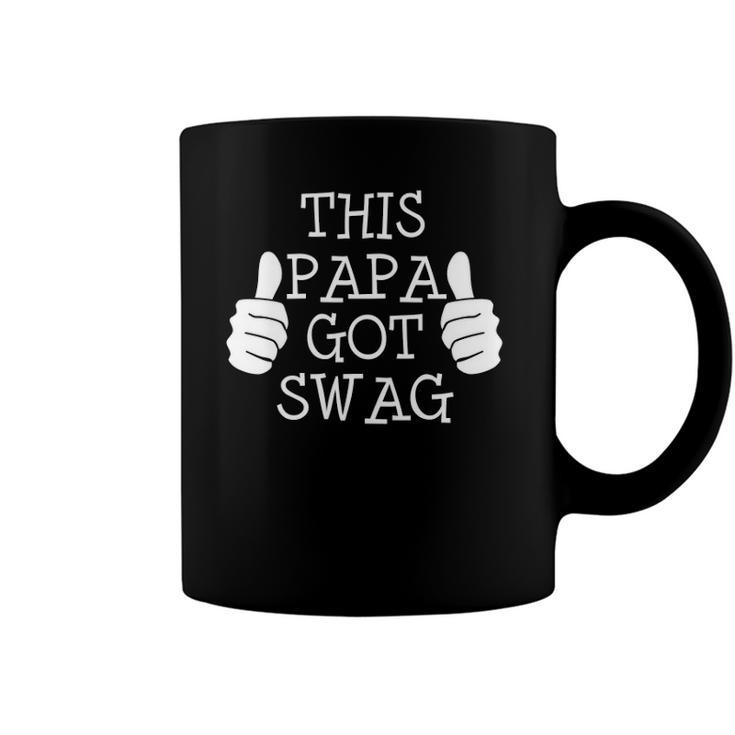 Funny Fathers Day This Papa Got Swag Coffee Mug