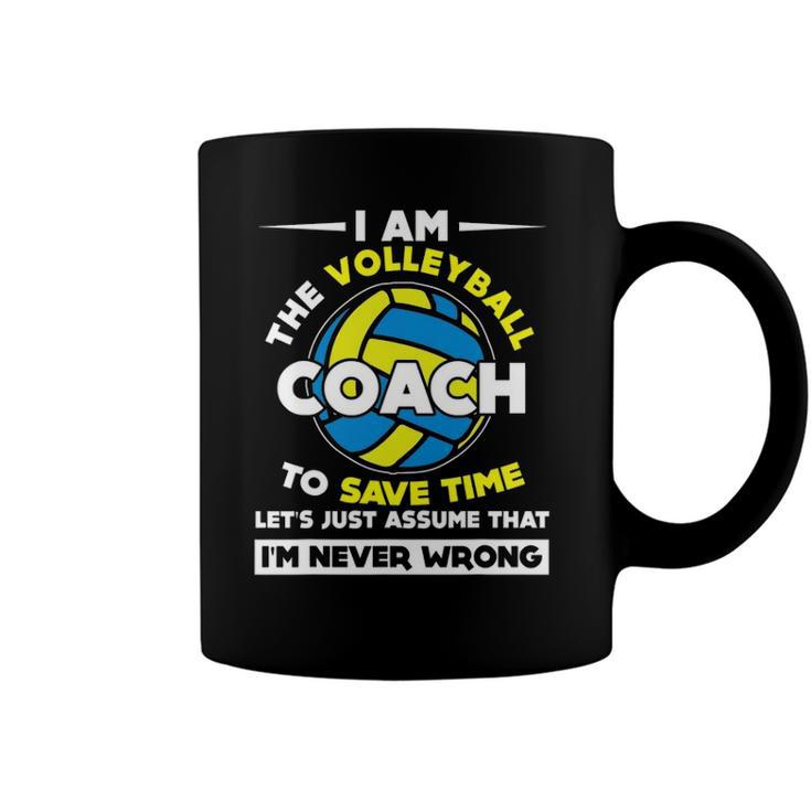 Funny I Am The Volleyball Coach Sports Gift Coffee Mug