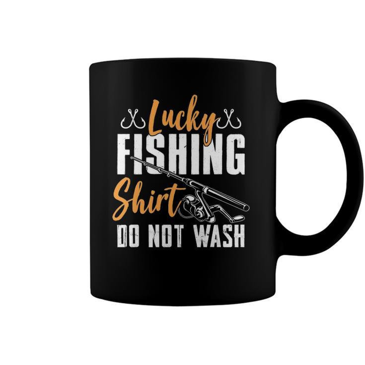 Funny Lucky Fishing Pole Graphic For Women And Men Fishermen Coffee Mug