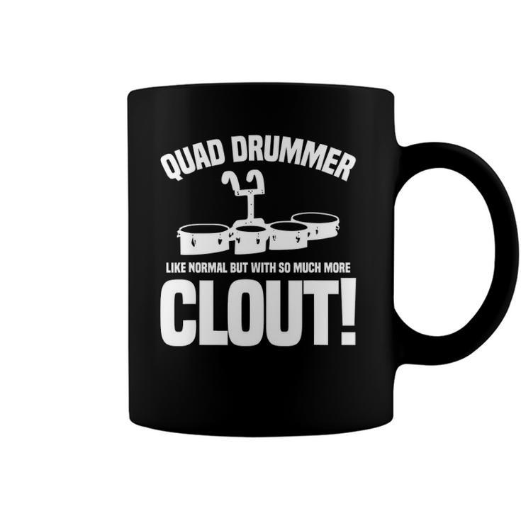 Funny Quad Drums Marching Band Drummer Coffee Mug