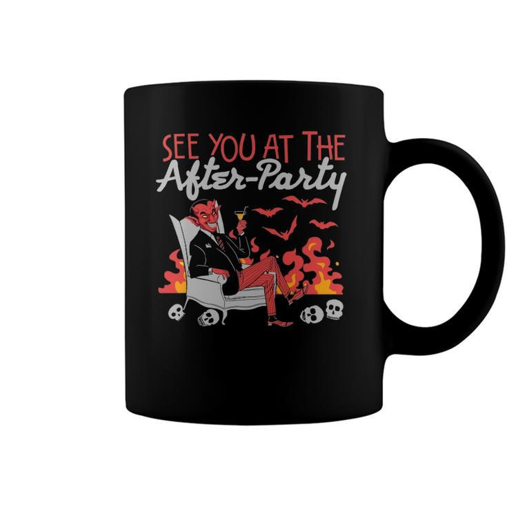 Funny See You At The After-Party Hell Devil Skull Casual Coffee Mug