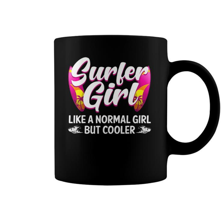 Funny Surfer Girl Design For Surfing Women Kids Surf Lovers Coffee Mug