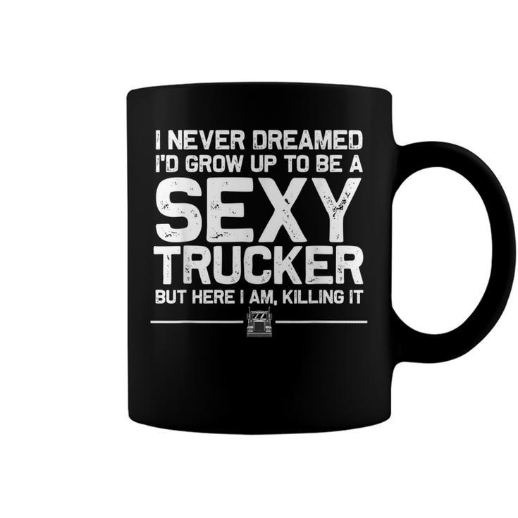 Funny Truck Driver Design For Trucker Women Trucking Lover  Coffee Mug