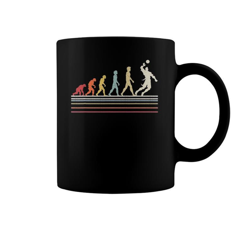 Funny Volleyball Evolution Of Man Sport Retro Vintage Gift Coffee Mug