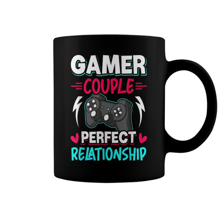 Gamer Couple Perfect Relationship Video Gamer Gaming  Coffee Mug