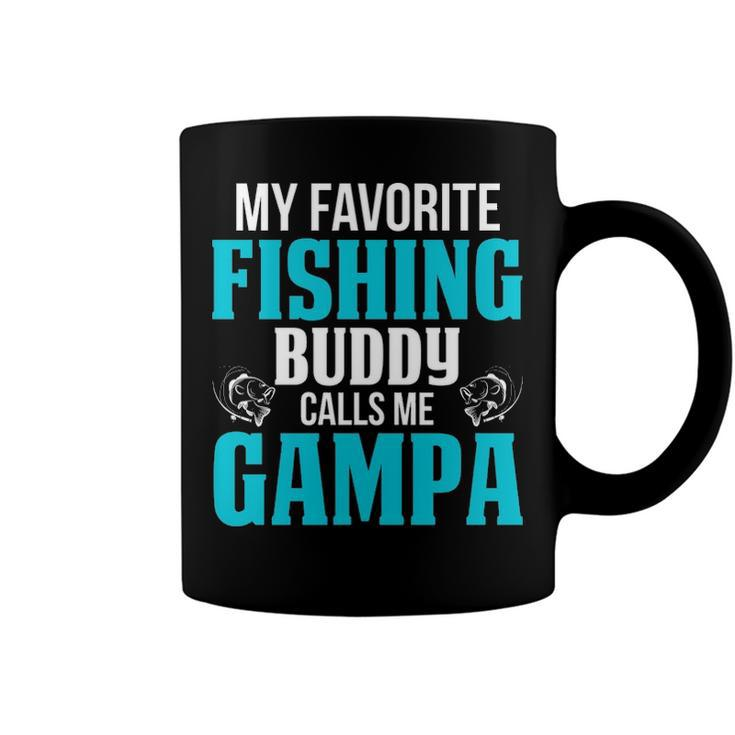 Gampa Grandpa Fishing Gift   My Favorite Fishing Buddy Calls Me Gampa Coffee Mug