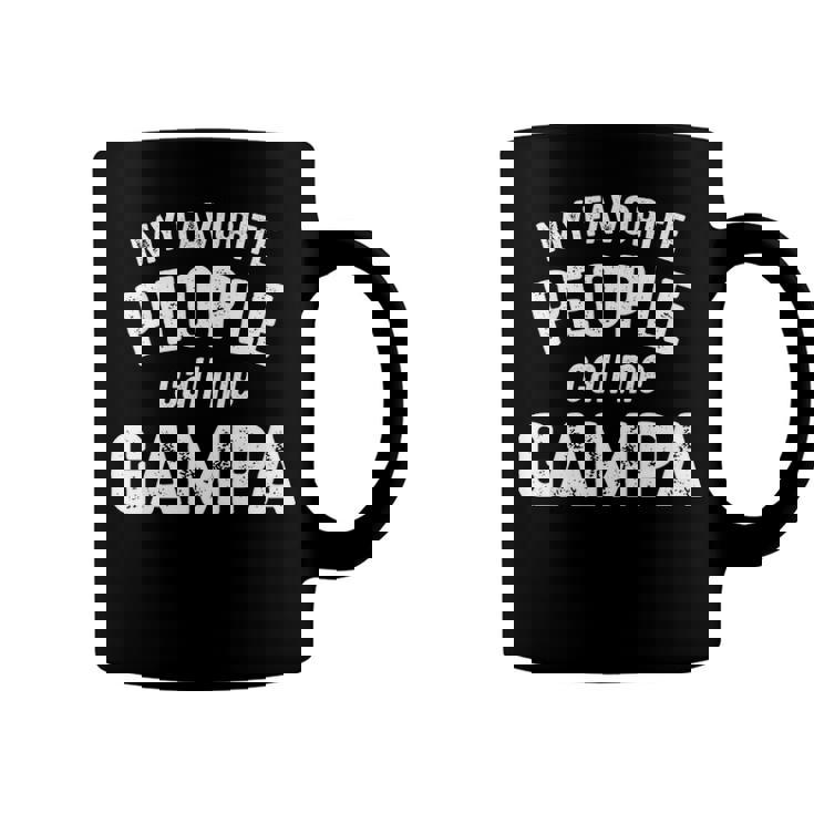 Gampa Grandpa Gift   My Favorite People Call Me Gampa Coffee Mug