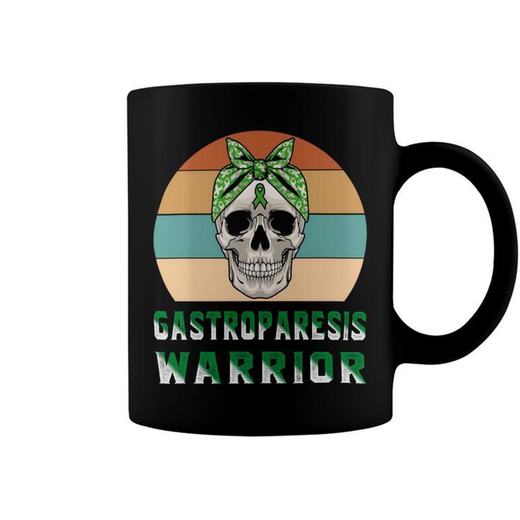 Gastroparesis Warrior  Skull Women Vintage  Green Ribbon  Gastroparesis  Gastroparesis Awareness Coffee Mug