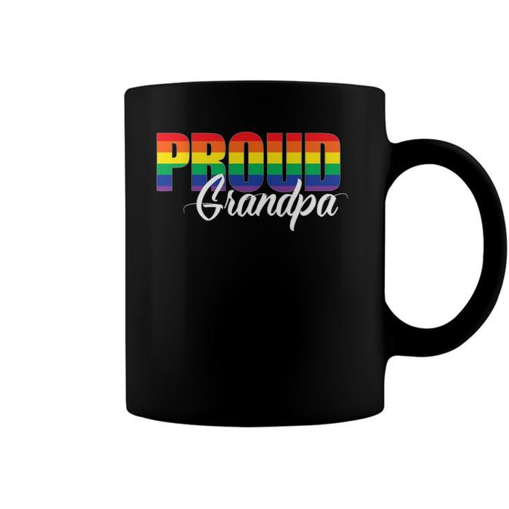 Gay Pride  Proud Grandpa Lgbt Ally For Family Rainbow Coffee Mug