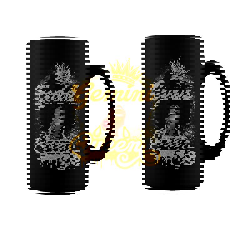 Gemini Queen Birthday Girl Afro Woman Black Queen Zodiac  Coffee Mug