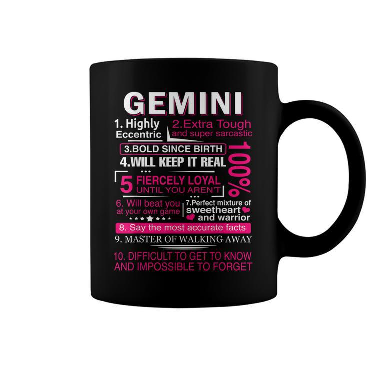 Gemini Zodiac Birthday Gift Girls Men Funny Saying Gemini  Coffee Mug