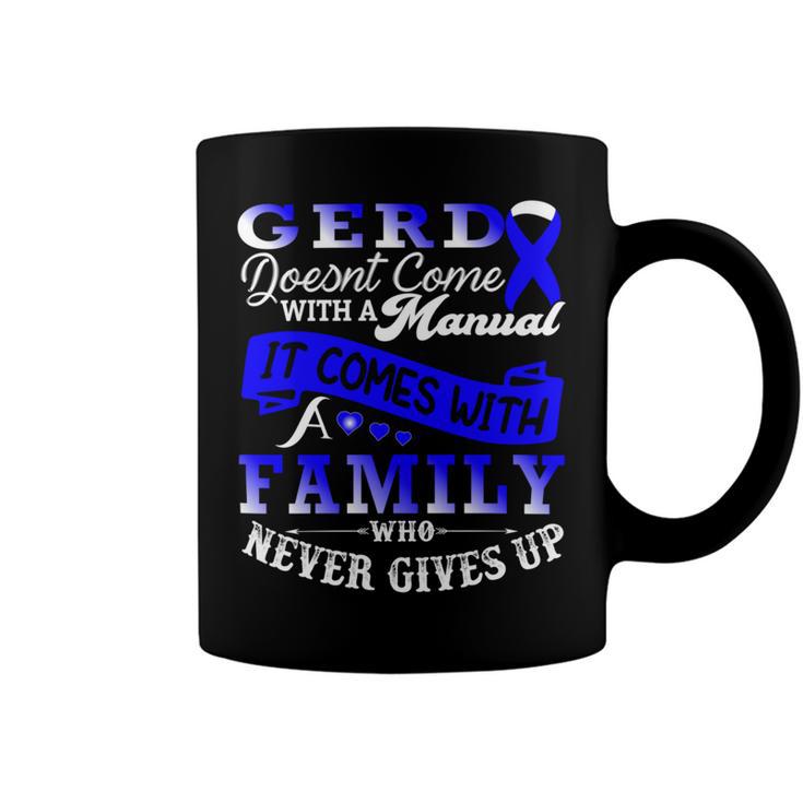 Gerd Doesnt Come With A Manual It Comes With A Family Who Never Gives Up  Periwinkle Blue Ribbon  Gastroesophageal Reflux Disease  Gerd Awareness Coffee Mug