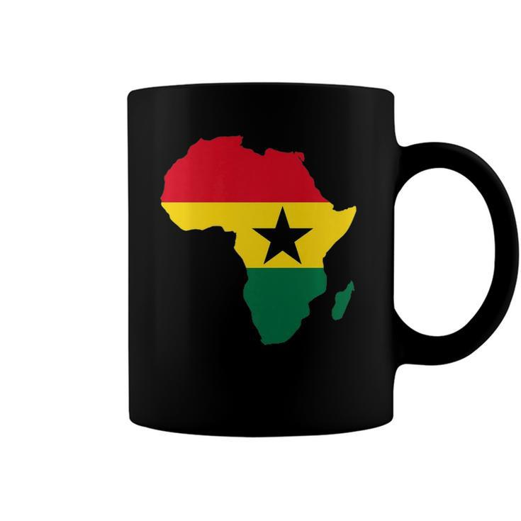 Ghana Ghanaian Africa Map Flag Pride Football Soccer Jersey  Coffee Mug