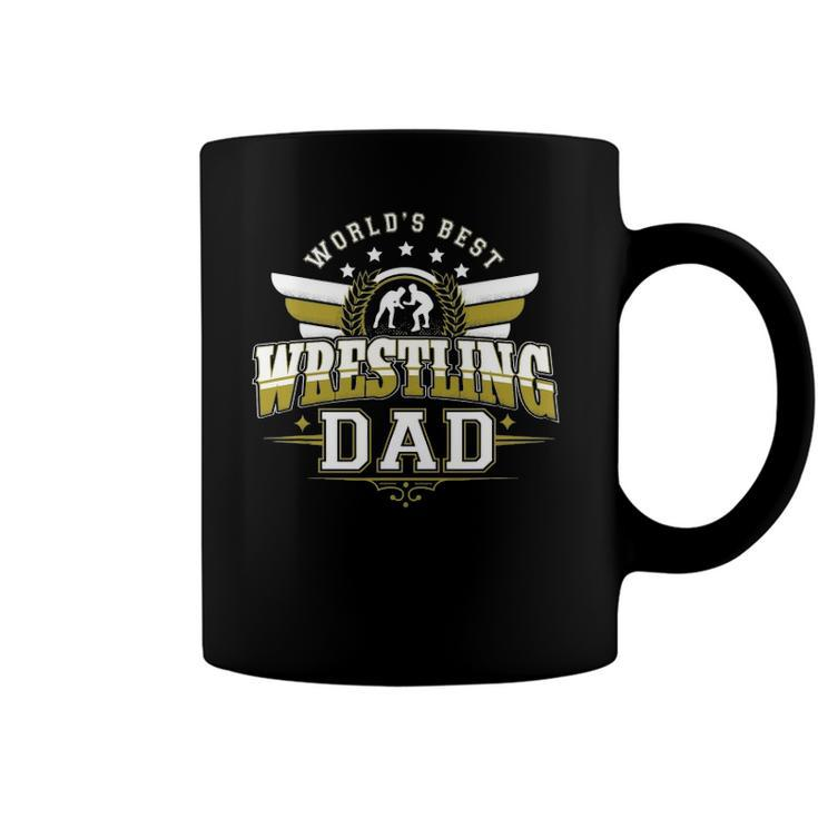 Gifts For Men Worlds Best Freestyle Wrestling Dad Coffee Mug
