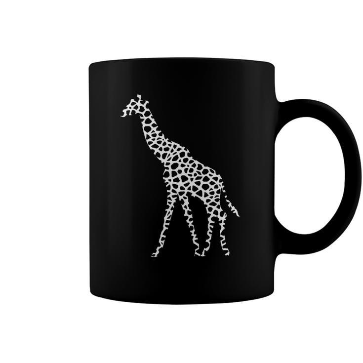 Giraffe White Pattern Graphic Animal Print Coffee Mug