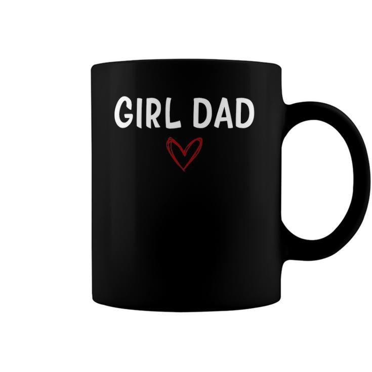Girl Dad Fathers Day From Daughter Baby Girl Coffee Mug