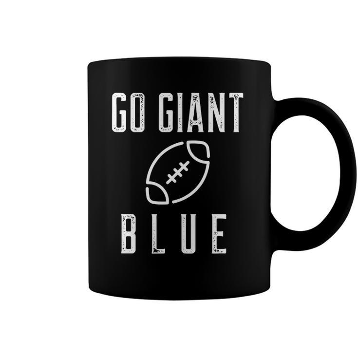 Go Giant Blue New York Football Coffee Mug