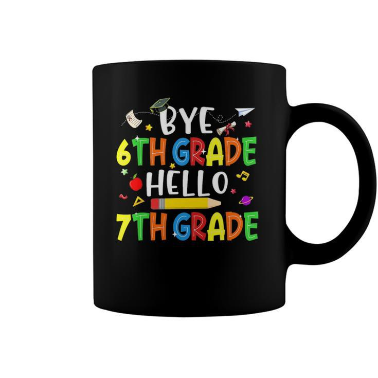 Graduation Bye 6Th Grade Hello 7Th Grade Back To School Kids Coffee Mug