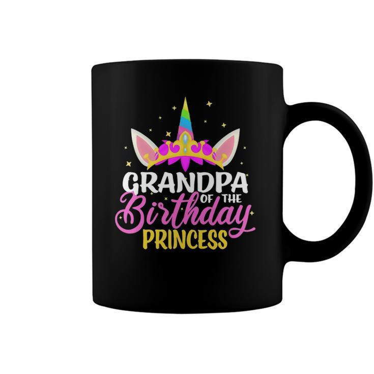 Grandpa Of The Birthday Princess Girl Diadem Unicorn Coffee Mug