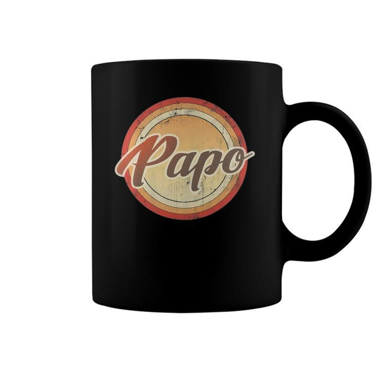 Graphic 365 Papo Vintage Retro Fathers Day Funny Men Gift Coffee Mug