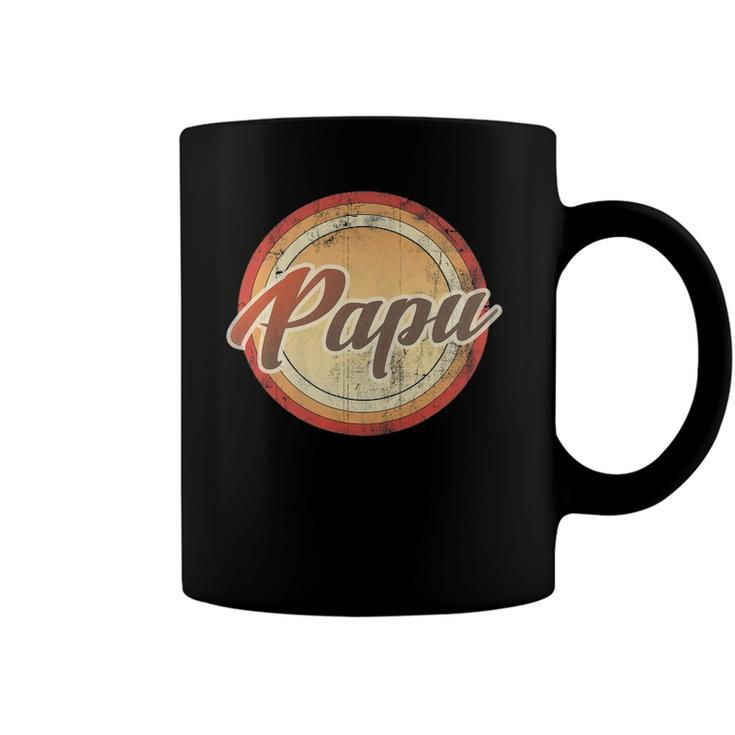 Graphic 365 Papu Vintage Retro Fathers Day Funny Men Gift Coffee Mug