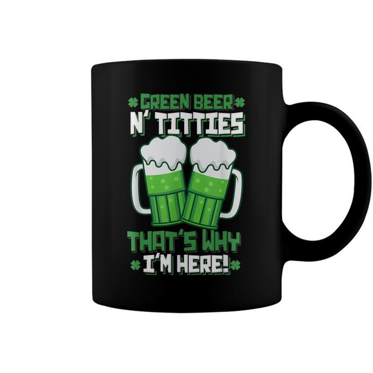 Green Beer Titties Funny St Patrick Day Adult Drinking  Coffee Mug