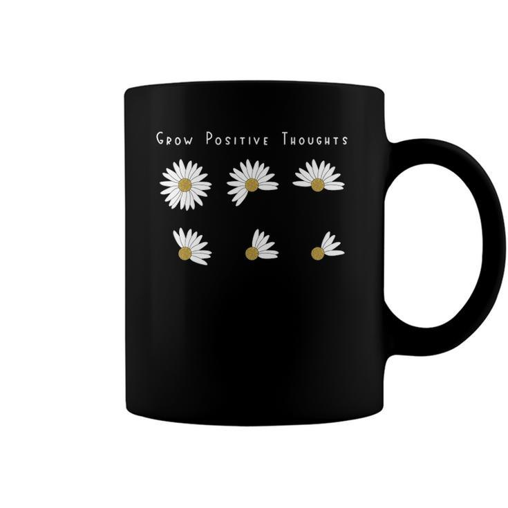 Grow Positive Thoughts Tee Floral Bohemian Style Coffee Mug