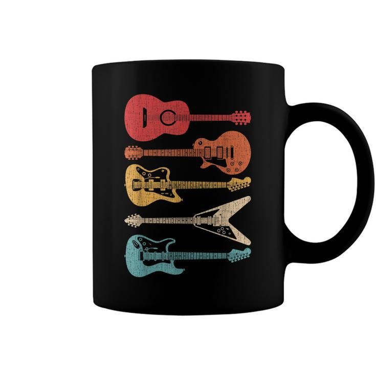 Guitar  Lover Retro Style Gift For Guitarist Coffee Mug