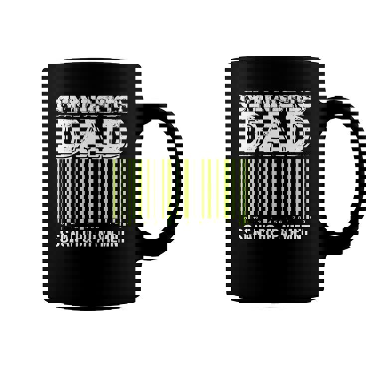 Gymnastics Dad Scan For Payment Funny Tumbling Gift Coffee Mug