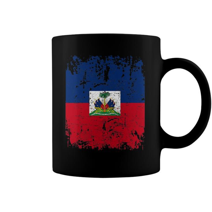 Haiti Flag Vintage Men Women Kids Haiti Coffee Mug