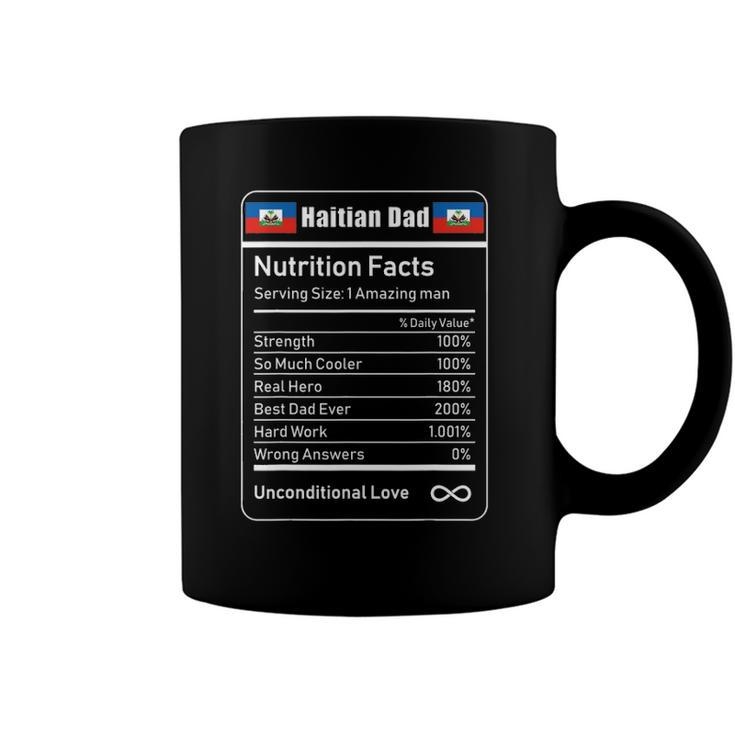 Haitian Dad Nutrition Facts Fathers Day Coffee Mug