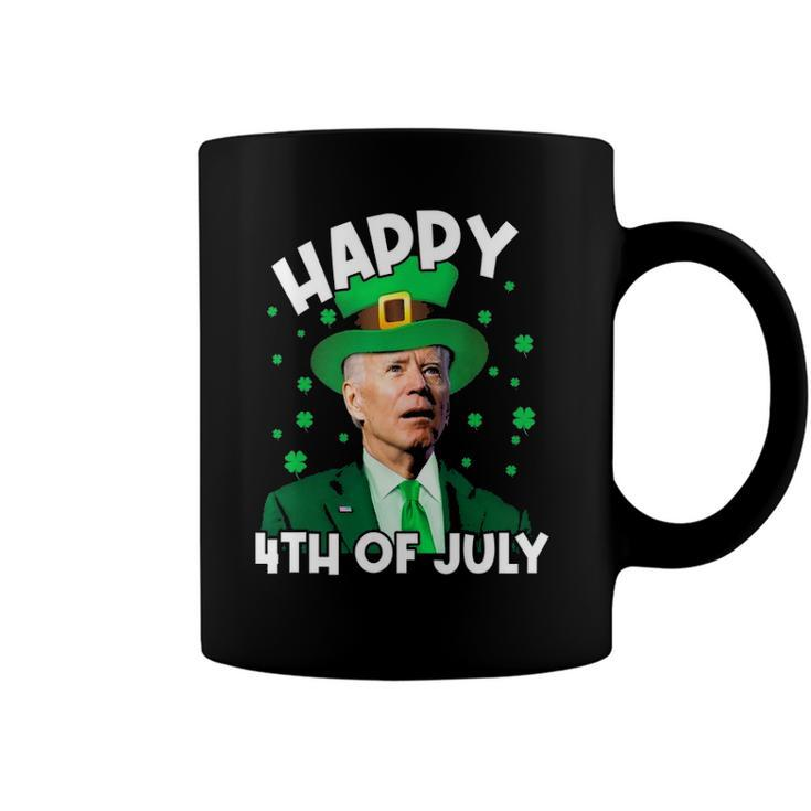Happy 4Th Of July Biden Leprechaun Shamrock St Patricks Day Coffee Mug