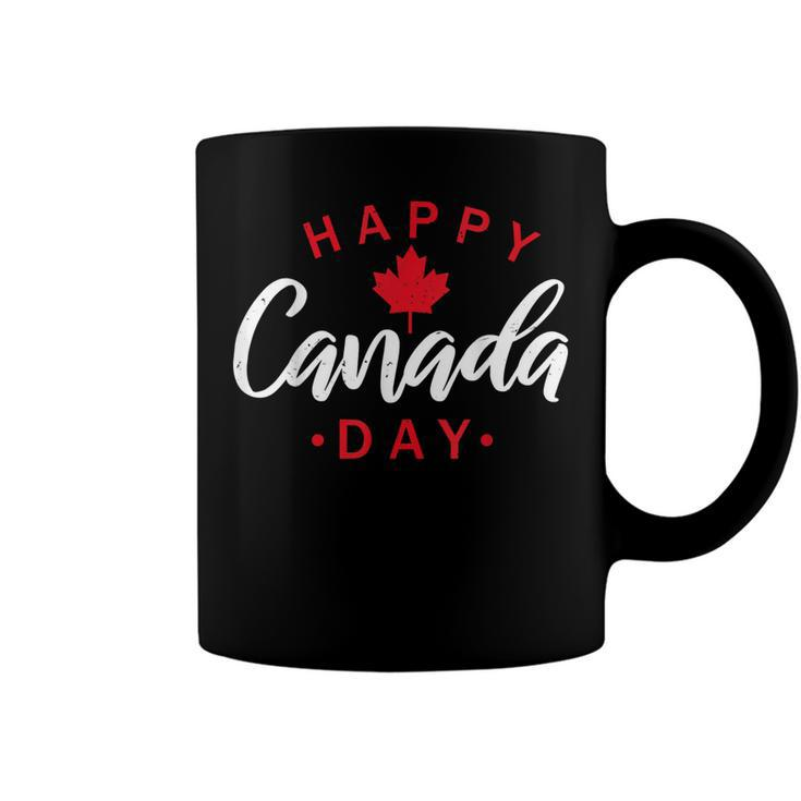 Happy Canada Day  Funny Maple Leaf Canadian Flag Kids  Coffee Mug