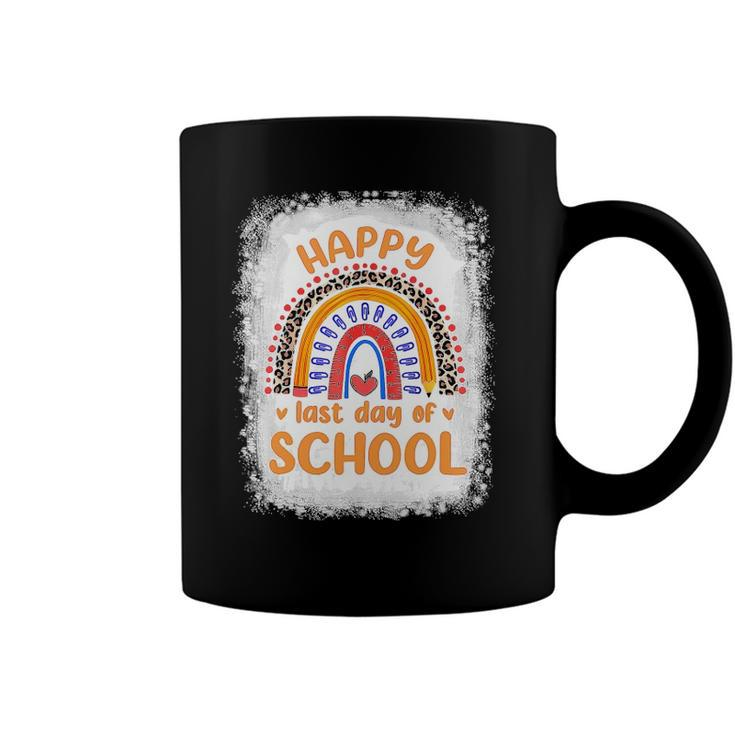 Happy Last Day Of School Rainbow  Funny Summer Vacation Coffee Mug